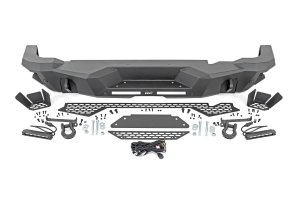 Ford Bronco Rear Bumper - Rough Country - Black Series LED | Slim Line - Black - '21-'23